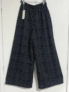 Riche glamour ドット柄 ブラックパンツ Mサイズ