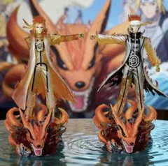 NARUTOフィギュア うずまきナルト&波風ミナト(九喇嘛リンクモード
