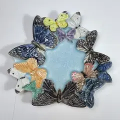 ★ うつわやみたす 蝶 プレート 18cm 器 陶器 作家 うつわや みたす うつわやみたす 蝶 プレート 18cm 器 陶器 作家 うつわや みたす うつわ