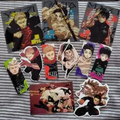 乙骨憂太　虎杖悠仁　禪院真希★クリアシート　フレークシール　最強ジャンプ付録