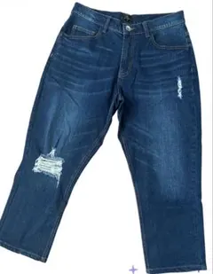 デニムパンツ ダメージ加工 M