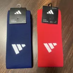 【新品・未使用】adidas サッカーソックス ネイビー＆レッド