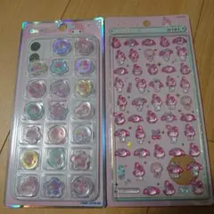 マイメロディ シールセット　おはじきシールボンボンドロップミニ