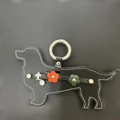 Rosetree 犬型レザーキーホルダー