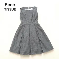 1度着用のみ美品】 Rene 近年モデル ノースリーブワンピース フレア