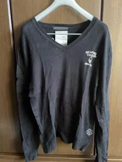 AZUL長袖シャツ 黒 コットンセーター メンズM