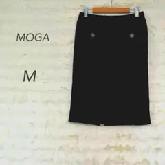 モガ/タイトスカート/膝丈/ブラック/M/ウール混/日本製/上品/通勤のサムネイル
