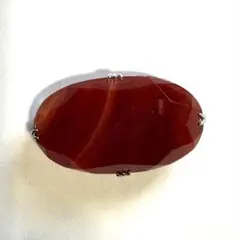 縞瑪瑙 帯留 silver アンティーク レトロ