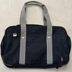 EASTBOY スクールバッグ　ナイロン　ネイビー　女神　刺繍