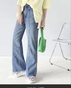 classicalelf ブーツカットデニム ブルー 骨スト