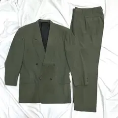 vintage green color double set up suitのサムネイル
