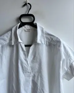 【美品】BEAMS HEART プルオーバーシャツ 白 スキッパー フリーサイズ