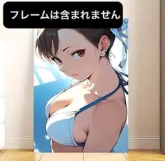 春麗 防水 キャンバス ウォールアート 30-45cm at170のサムネイル