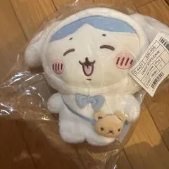ハ*チ様 ちいかわ サンリオ コラボ BIGぬいぐるみ　ハチワレ✕シナモンロール