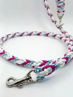 犬用リード 編み込みロープ ピンク系 マルチカラー 犬用リード 編み込みロープ ピンク系 マルチカラー - メルカリ
