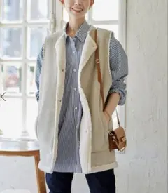 Journal Standard❣️柔らかフェイクムートンリバーシブルベスト