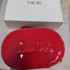 新品！DIOR ディオールノベルティバニティ　 エナメル　レッド
