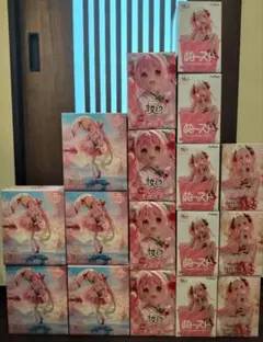 桜ミク 初音ミク フィギュア4種類 17体セット