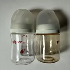 Pigeon ピジョン　ガラス　プラ　哺乳瓶　160ml 2本セット