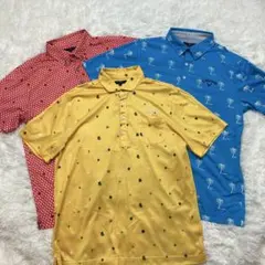 未使用級 希少サイズ キャロウェイ ゴルフ ポロシャツ 半袖 3点セット 2XL