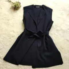 Theory luxe　FULTON GRACIE　ウエストベルト付きニットジレのサムネイル