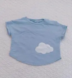 ディモワ10mois 雲のデザインTシャツ 80㎝のサムネイル