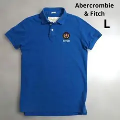 Abercrombie & Fitch　刺繍ロゴ　ポロシャツ　メンズ　Lサイズのサムネイル