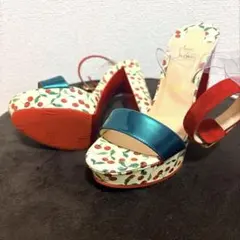 未使用級 LOUBOUTIN/ルブタン ハイヒール ビブラムカスタム 34のサムネイル
