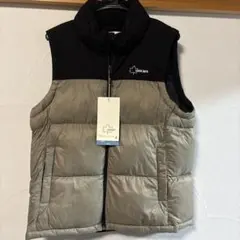 タグ付き✨LOGOS ダウンベスト 黒/ベージュ　160