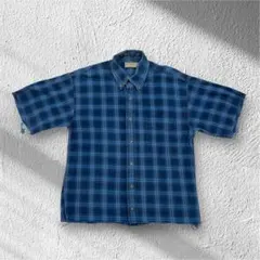 【希少】90S エルエルビーン L.L.Bean オンブレチェックシャツ　ブルー