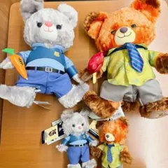 ディズニーストア ユニベアシティ ズートピア ニック ジュディ ぬいぐるみセット ディズニーストア ユニベアシティ ズートピア ニック ジュディ