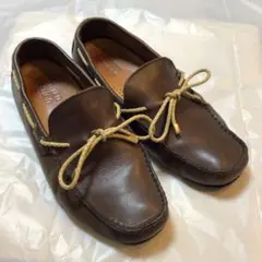 【中古】茶色ローファー 25.５-26.0 ドライビングリミテッドエディション