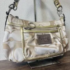 美品◎ COACH コーチ POPPY 14562 ワンショル シグネチャー