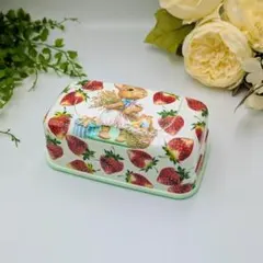 ウェットティッシュケース Bunny joys いちご柄 デコパージュ ハンドメ