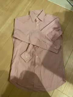 UNIQLO ドライイージーシャツ M 赤ストライプ