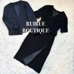 極美品RUIRUE BOUTIQUEセレモニースーツ 2点 セットアップ 黒 M