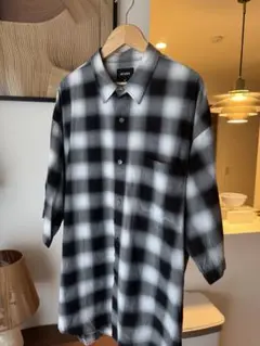 ビームス　beams オンブレ　オンブレチェックイージーショートスリーブシャツ