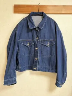 ユニクロ　デニムクロップドジャケット　XL デニムジャケット Gジャン