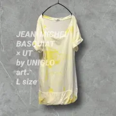 ♤目立つキズ・汚れ／無し／レア♤ Lサイズ　UT バスキア　ロング丈Tシャツ♪