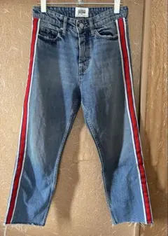 ZARA サイドストライプ デニムパンツ　サイズ26