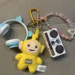 じゃらじゃらキーホルダー テレタビーズとヘッドフォン
