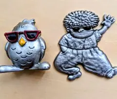ロイヤル.セラゴン.ピュター.ハドソン社のフクロウのフィギュア　と　他１点