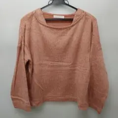 ショコラフィネローブ　茶カットソー