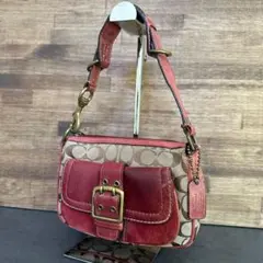 COACH Soho Signature Suede Shoulder Bag