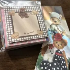 ③ バラメモおすそ分け　ティディベア多数アメキャラ等80種×2枚ずつ+素材紙2枚