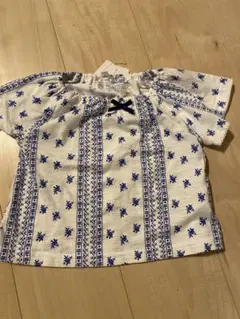 花柄リボン付きトップス 80サイズ　西松屋
