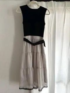 【値下げ‼️】リランドチュール　ノースリーブワンピース　黒