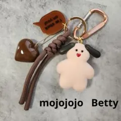 mojojojo じゃらじゃらキーホルダー Betty ピンク ブラウン ハート