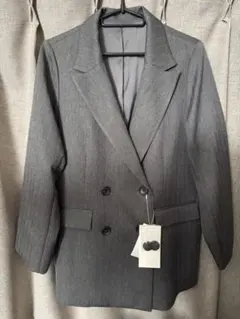 GLOBALWORK テーラードジャケット ウールライクストレッチWジャケット