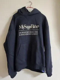 MySugarBabe ネイビー パーカー　裏起毛